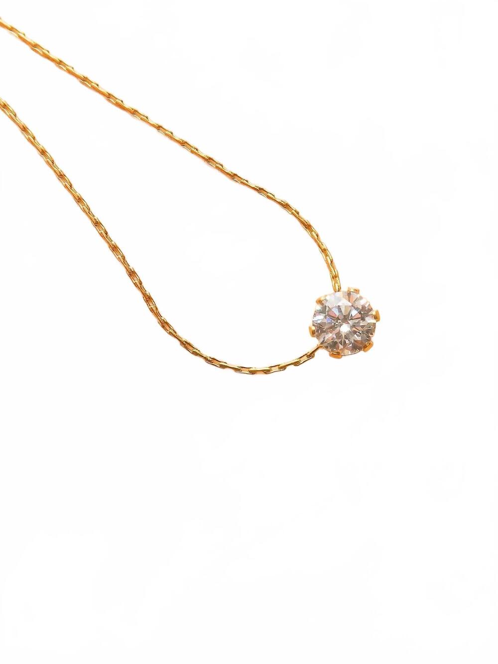 NEW FLANERIE BY MAIQ the elizabeth necklace in yellow gold